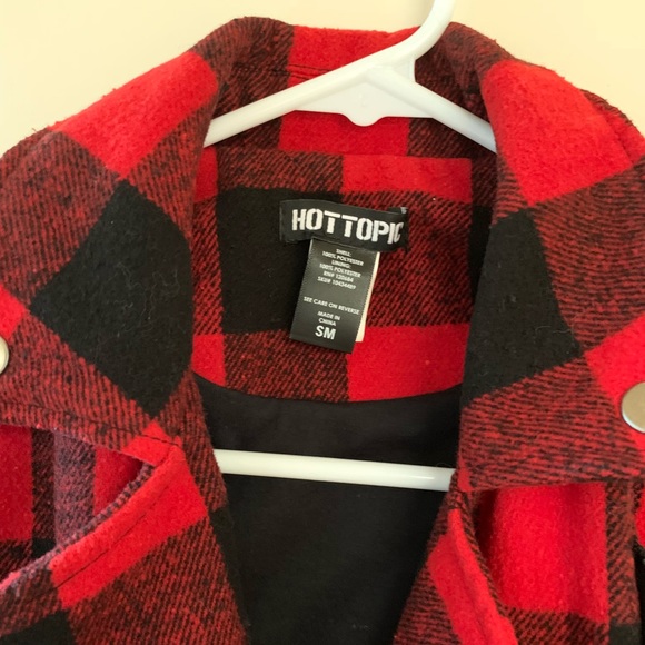 Hot topic plaid flannel moto jacket - Picture 2 of 4